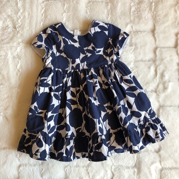 GAP Other - 2pcs Baby Gap navy white dress size 6-12 months